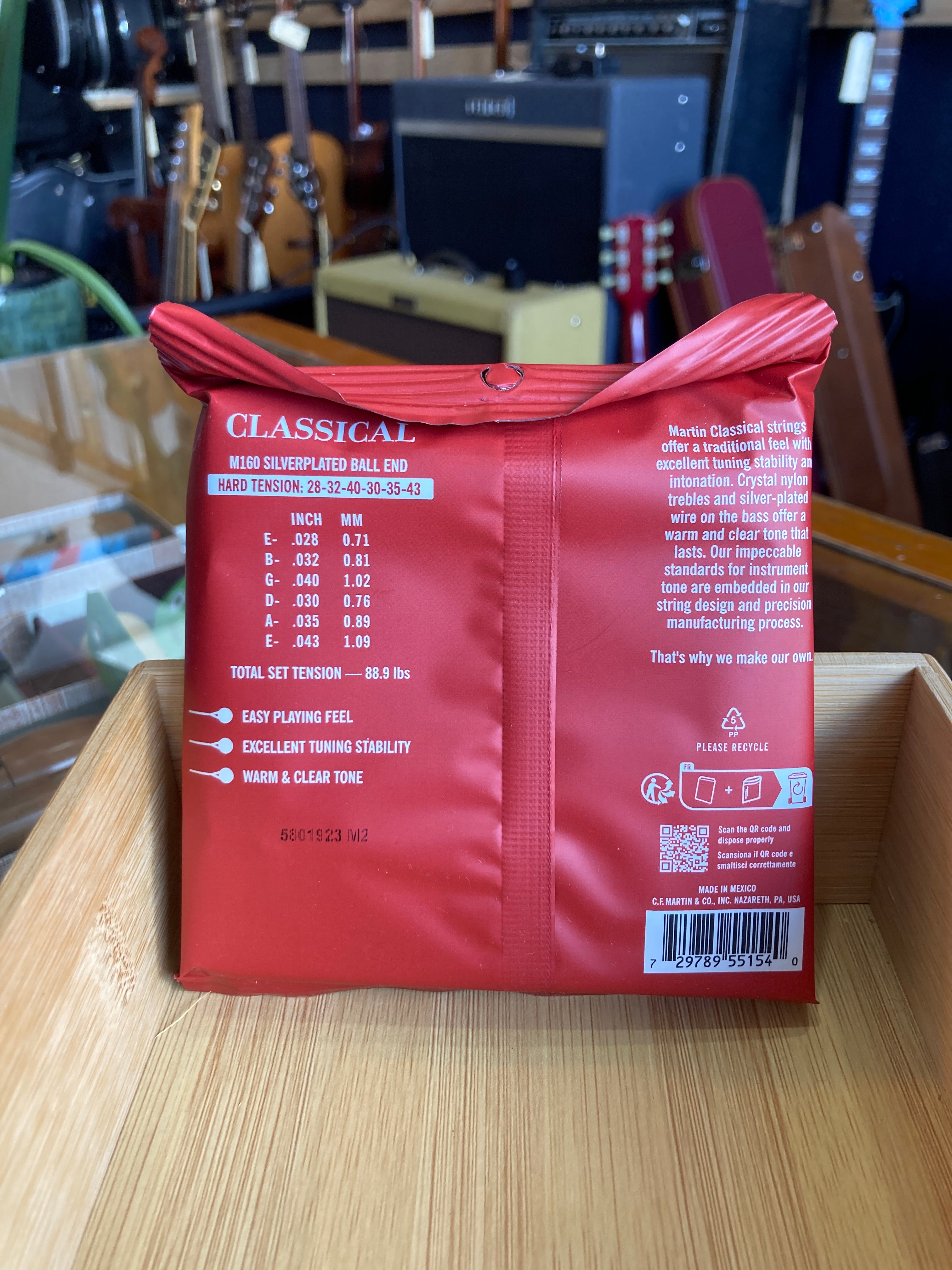 Martin M160 NYLON STRINGS BALL ENDED